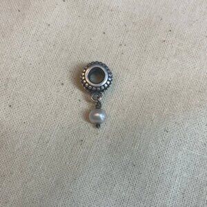 Pandora Retired Beveled June Pearl Dangle Birthstone Charm